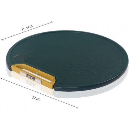 Разделочная доска круглая с ручкой  оптом-2