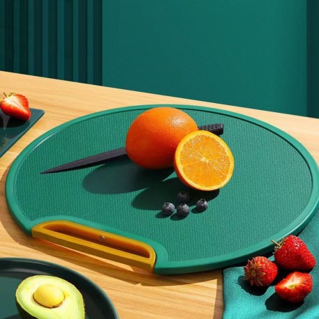 Разделочная доска круглая с ручкой  оптом-5