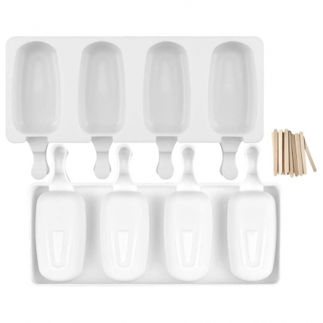 Форма для мороженого Эскимо 4 ячейки 9*5см  оптом-5