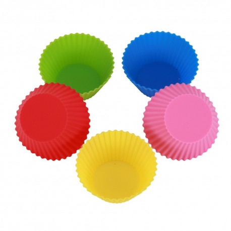 Форма для выпечки силиконовая прозрачная упаковка D 7см 24 шт  оптом-1