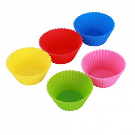 Форма для выпечки силиконовая прозрачная упаковка D 7см 24 шт  оптом-2