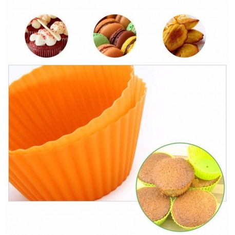 Форма для выпечки силиконовая прозрачная упаковка D 7см 24 шт  оптом-4