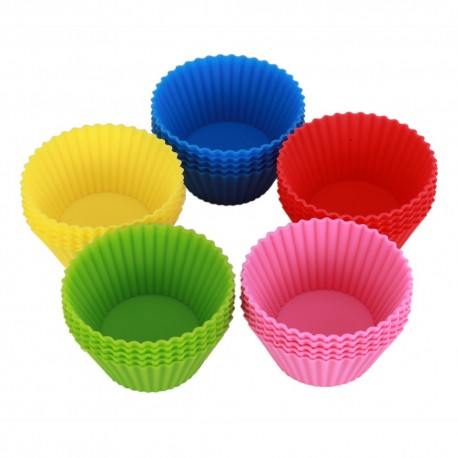 Форма для выпечки силиконовая прозрачная упаковка D 7см 24 шт  оптом