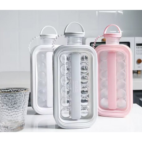 Форма для кубиков льда 2 в 1 ICE CUBE MAKING BOTTLE 24 кубиков  оптом-3