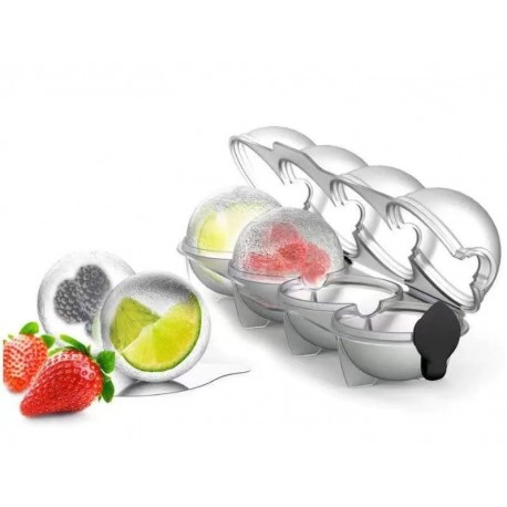 Форма для льда Шарик  4 ячейки 1 шт  оптом