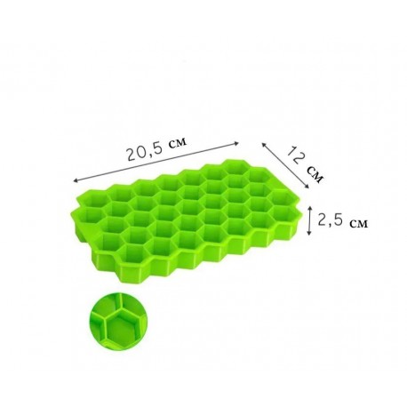 Форма для льда силиконовая Соты  оптом-10