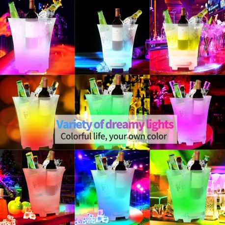 Светящееся ведро для напитков LED SPEAKER ICE BUCKET SOM-0203, с динамиком, 7 л оптом-6