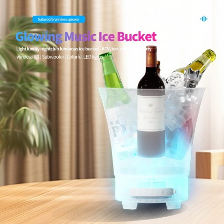 Светящееся ведро для напитков LED SPEAKER ICE BUCKET SOM-0203, с динамиком, 7 л оптом-5