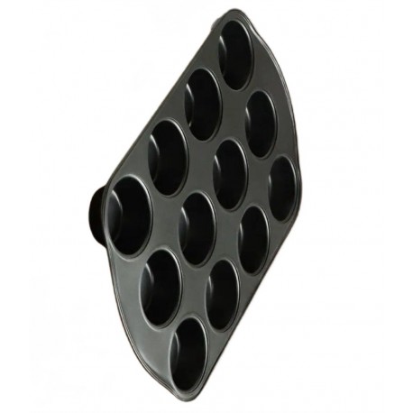 Форма для выпечки кексов и маффинов из стали 12 ячеек 26,5 х 41 х 3,3 см  оптом-2