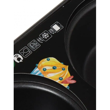 Форма для выпечки кексов и маффинов из стали 12 ячеек 26,5 х 41 х 3,3 см  оптом-4