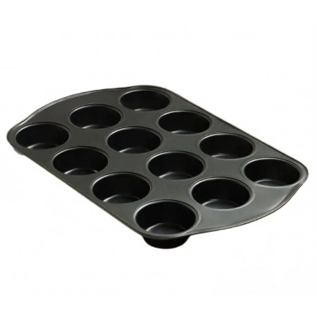 Форма для выпечки кексов и маффинов из стали 12 ячеек 26,5 х 41 х 3,3 см  оптом