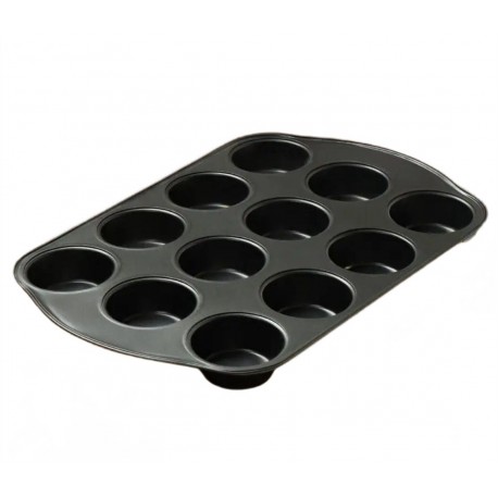 Форма для выпечки кексов и маффинов из стали 12 ячеек 26,5 х 41 х 3,3 см  оптом-1