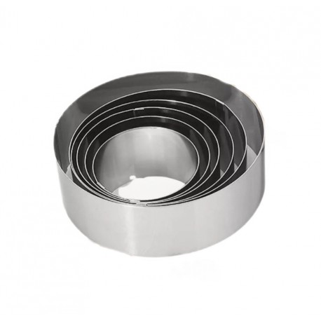 Кулинарные кольца для выпечки из нержавеющей стали 6 шт  оптом-1