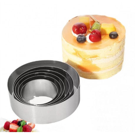 Кулинарные кольца для выпечки из нержавеющей стали 6 шт  оптом