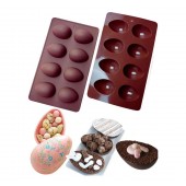 Силиконовая форма для шоколада Пасхальное Яйцо 8 ячеек 