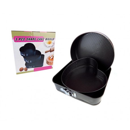 Набор форм для выпечки Shape Cake Mould 3 шт  оптом-5