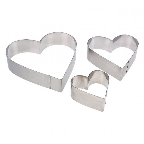Набор форм для выпечки торта Сердце 3 шт  оптом-1