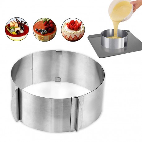 Раздвижная Форма для выпечки тортов 22-40 см  оптом-3