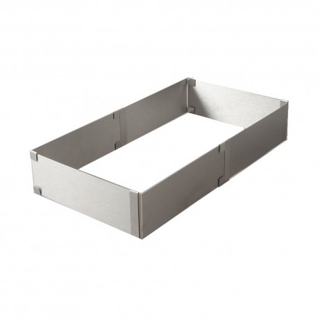 Раздвижная кулинарная форма для запекания и выпечки Cake Ring квадратная  оптом-2