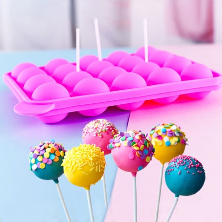 Силиконовая форма для кейкпопсов D 4 см  оптом-6