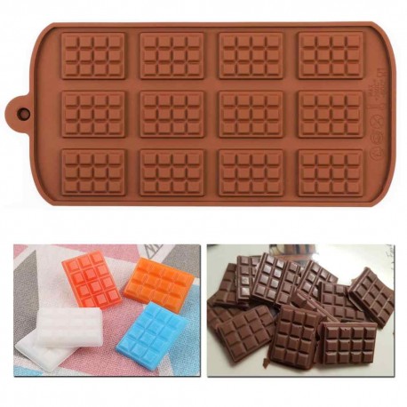 Силиконовая форма для приготовления конфет и шоколада "Мини плитка"  оптом-3