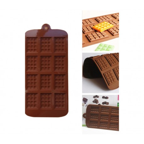 Силиконовая форма для приготовления конфет и шоколада "Мини плитка"  оптом-5