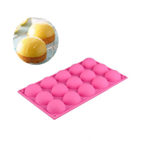 Силиконовая форма для выпечки "Полусферы" 15 шт  оптом-2