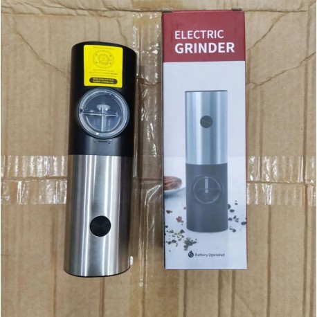 Аккумуляторная электрическая мельница-кофемолка ELECTRIC GRINDER серебристая оптом-3