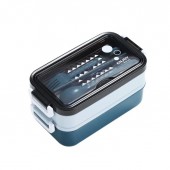 Контейнер ланч-бокс для еды двухслойный для микроволновой печи 1400 мл