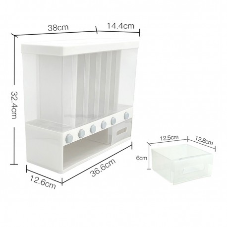 Контейнер с дозатором для хранения сухих сыпучих продуктов  оптом-5