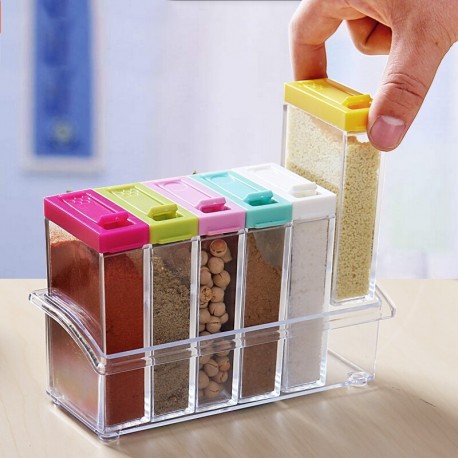 Набор контейнеров для специй Seasoning six piece set  оптом-8