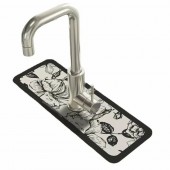 Коврик диатомовый на раковину с рисунком 38 х 13 см