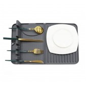 Кухонный коврик для сушки посуды из силикона 40х26 см