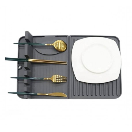 Кухонный коврик для сушки посуды из силикона 40х26 см