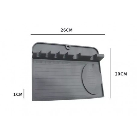 Кухонный коврик для сушки посуды из силикона 40х26 см-3