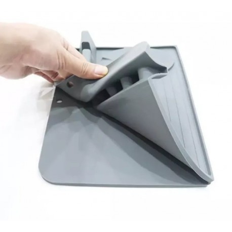 Кухонный коврик для сушки посуды из силикона 40х26 см-5