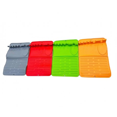 Кухонный коврик для сушки посуды из силикона 40х26 см-7