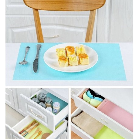 Набор ковриков для полок в холодильнике, в кухонные ящики, 6 шт  оптом-8