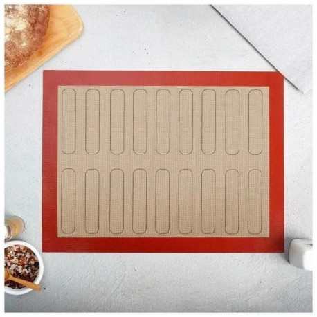 Силиконовый армированный коврик для выпечки 30х40 см  оптом-8