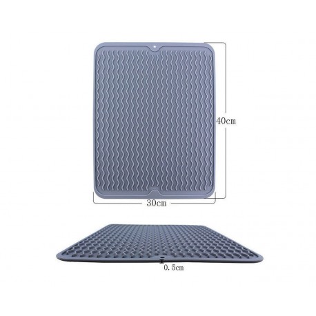 Силиконовый коврик для сушки посуды 40*30 см  оптом-4