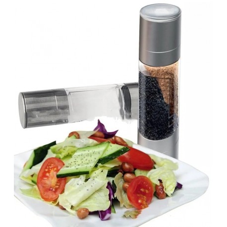 Двухсторонняя ручная мельница для соли, перца, специй 2 в 1  оптом-7