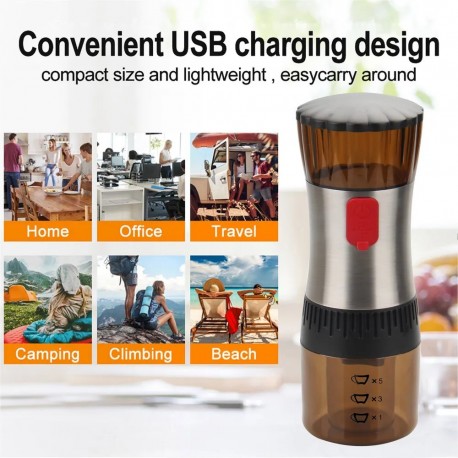Электрическая кофемолка с зарядкой от USB  оптом-6