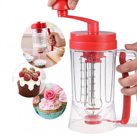 Универсальный ручной миксер с дозатором Pancake Machine  оптом-6