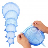 Набор силиконовых крышек Super Stretch Silicon Lids 6 шт 