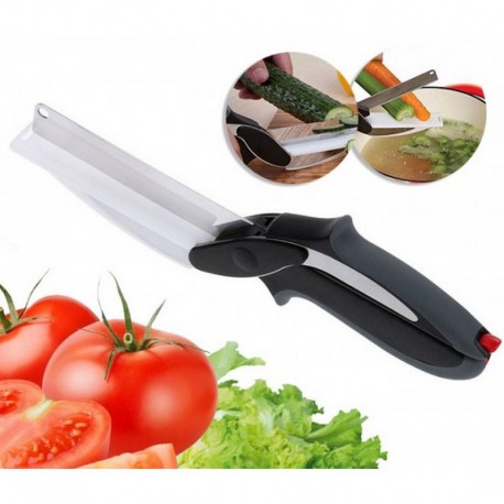 Ножницы 2 в 1 для быстрой нарезки овощей  оптом-7