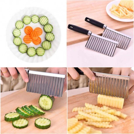 Волнистый нож (топорик) для фигурной нарезки овощей и фруктов  оптом-6