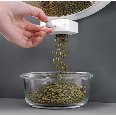 Круглый органайзер для хранения сыпучих продуктов 8,5 литров  оптом-9