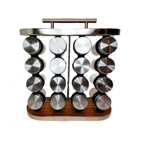 Набор баночек для специй на подставке 16 шт