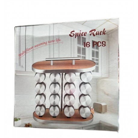 Набор баночек для специй на подставке 16 шт-1