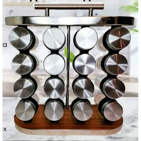 Набор баночек для специй на подставке 16 шт-6